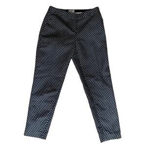 Kate Spade Black and White Polka Dot Cropped Ankle Pants
